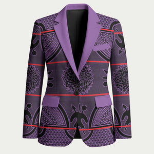 Lesotho Seanamarena Blazer Basotho Traditional Blanket Style - Violet