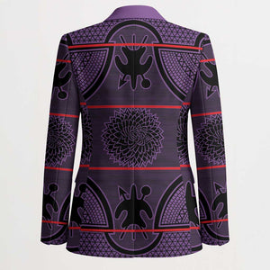 Lesotho Seanamarena Blazer Basotho Traditional Blanket Style - Violet