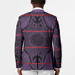 Lesotho Seanamarena Blazer Basotho Traditional Blanket Style - Violet