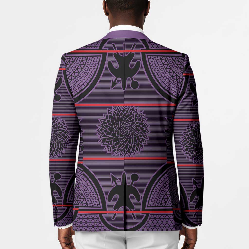 Lesotho Seanamarena Blazer Basotho Traditional Blanket Style - Violet
