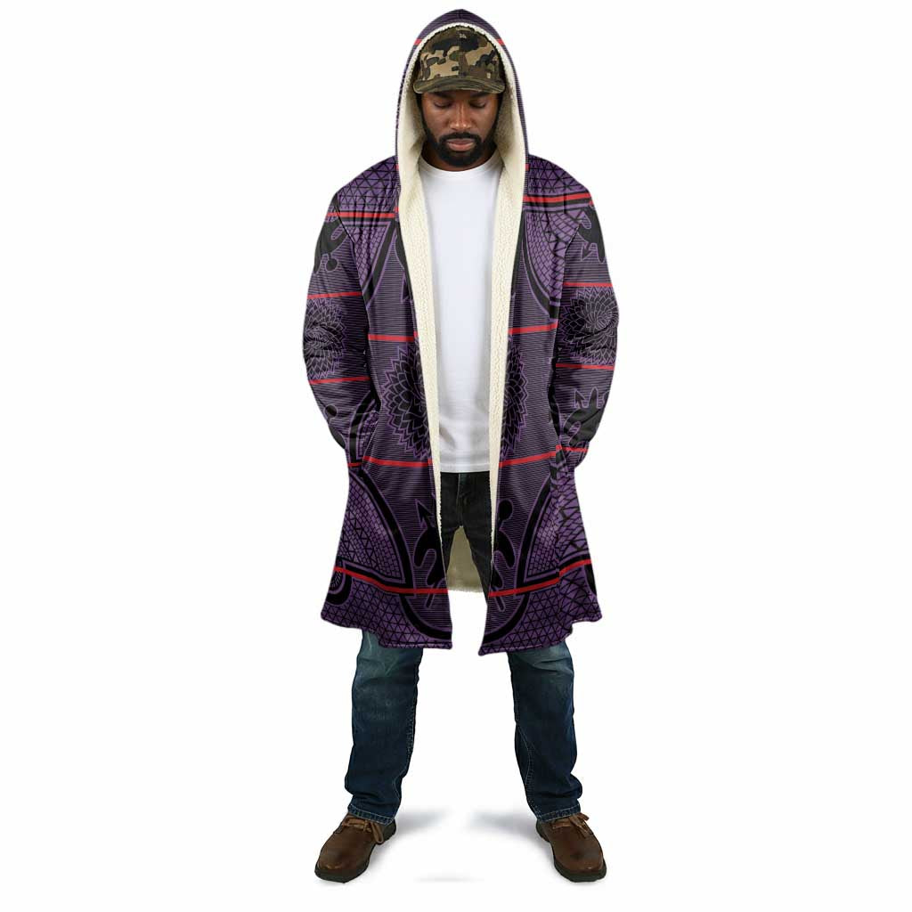 Lesotho Seanamarena Cloak Basotho Traditional Blanket Style - Violet