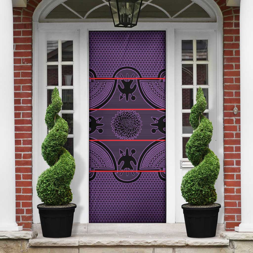 Lesotho Seanamarena Door Cover Basotho Traditional Blanket Style - Violet