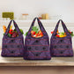 Basotho Blanket Grocery Bag Lesotho Seanamarena Heritage - Violet - African Pride