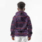 Basotho Blanket Kid Hoodie Lesotho Seanamarena Heritage - Violet - African Pride
