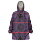 Basotho Blanket Kid Wearable Blanket Hoodie Lesotho Seanamarena Heritage - Violet - African Pride