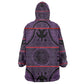 Basotho Blanket Kid Wearable Blanket Hoodie Lesotho Seanamarena Heritage - Violet - African Pride