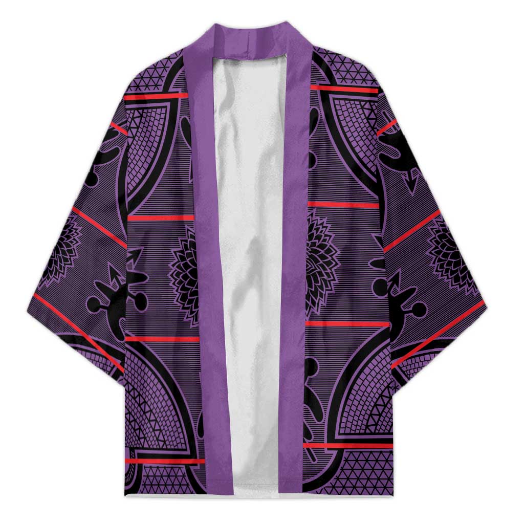 Lesotho Seanamarena Kimono Basotho Traditional Blanket Style - Violet
