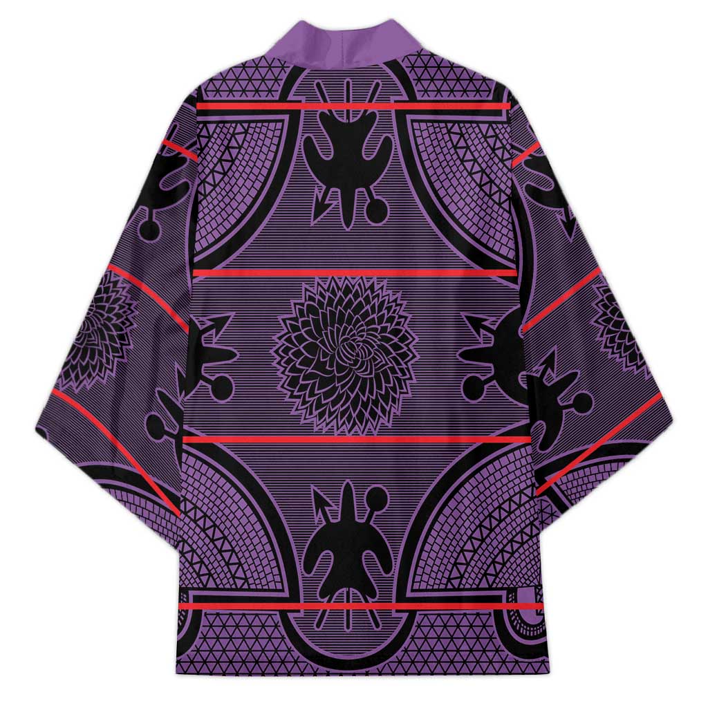 Lesotho Seanamarena Kimono Basotho Traditional Blanket Style - Violet