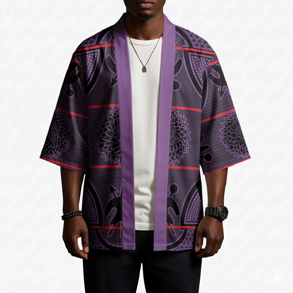 Lesotho Seanamarena Kimono Basotho Traditional Blanket Style - Violet