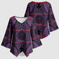 Lesotho Seanamarena Kimono Sleeve Blouse Basotho Traditional Blanket Style - Violet