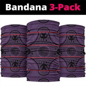 Basotho Blanket Neck Gaiter Lesotho Seanamarena Heritage - Violet LT15