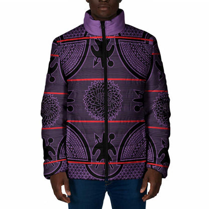 Lesotho Seanamarena Padded Jacket Basotho Traditional Blanket Style - Violet
