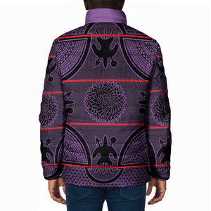 Lesotho Seanamarena Padded Jacket Basotho Traditional Blanket Style - Violet