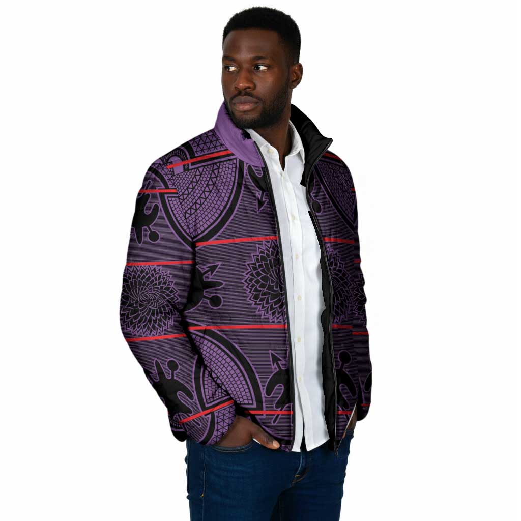 Lesotho Seanamarena Padded Jacket Basotho Traditional Blanket Style - Violet