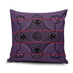 Lesotho Seanamarena Pillow Cover Basotho Traditional Blanket Style - Violet