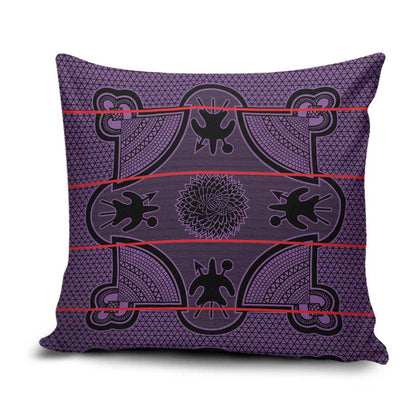 Lesotho Seanamarena Pillow Cover Basotho Traditional Blanket Style - Violet