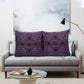Lesotho Seanamarena Pillow Cover Basotho Traditional Blanket Style - Violet