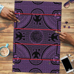 Lesotho Seanamarena Puzzle Basotho Traditional Blanket Style - Violet