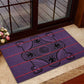 Basotho Blanket Rubber Doormat Lesotho Seanamarena Heritage - Violet - African Pride