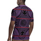Basotho Blanket Rugby Jersey Lesotho Seanamarena Heritage - Violet - African Pride