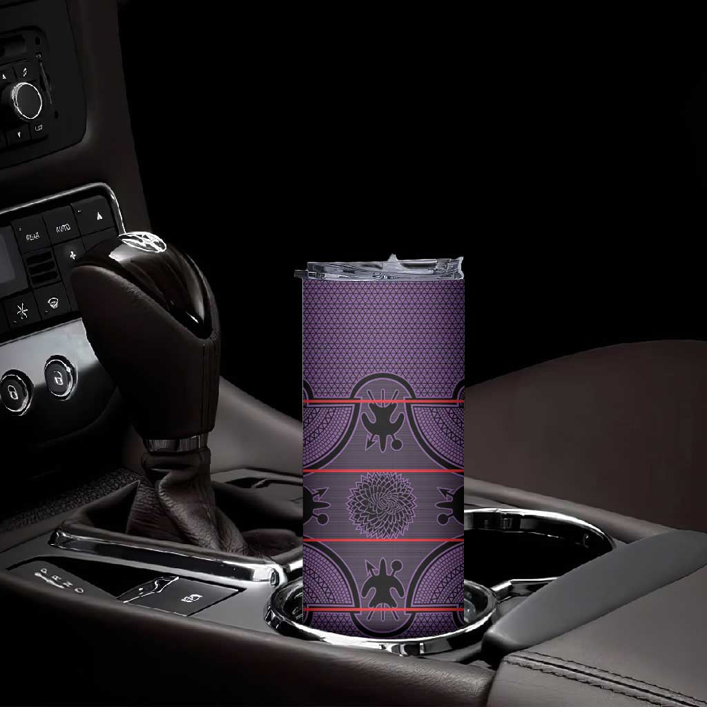 Basotho Blanket Skinny Tumbler Lesotho Seanamarena Heritage - Violet - African Pride