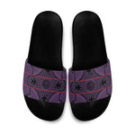 Lesotho Seanamarena Slide Sandals Basotho Traditional Blanket Style - Violet
