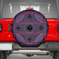 Basotho Blanket Spare Tire Cover Lesotho Seanamarena Heritage - Violet - African Pride