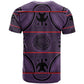 Basotho Blanket T shirt Lesotho Seanamarena Heritage - Violet - African Pride