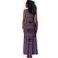 Basotho Blanket Tank Maxi Dress Lesotho Seanamarena Heritage - Violet - African Pride