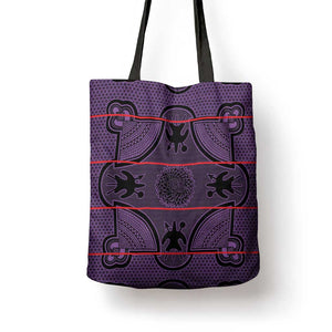 Lesotho Seanamarena Tote Bag Basotho Traditional Blanket Style - Violet