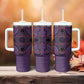 Basotho Blanket Tumbler With Handle Lesotho Seanamarena Heritage - Violet - African Pride