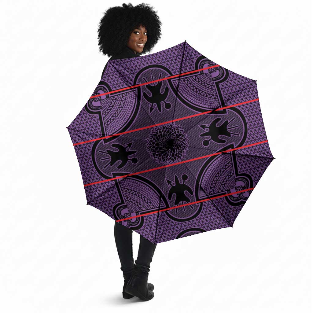 Lesotho Seanamarena Umbrella Basotho Traditional Blanket Style - Violet