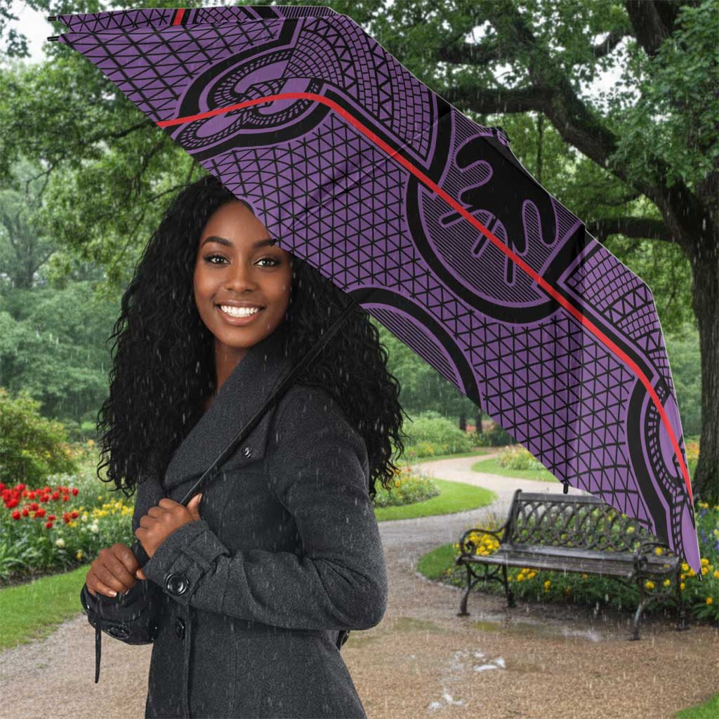 Lesotho Seanamarena Umbrella Basotho Traditional Blanket Style - Violet