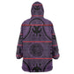 Basotho Blanket Wearable Blanket Hoodie Lesotho Seanamarena Heritage - Violet - African Pride
