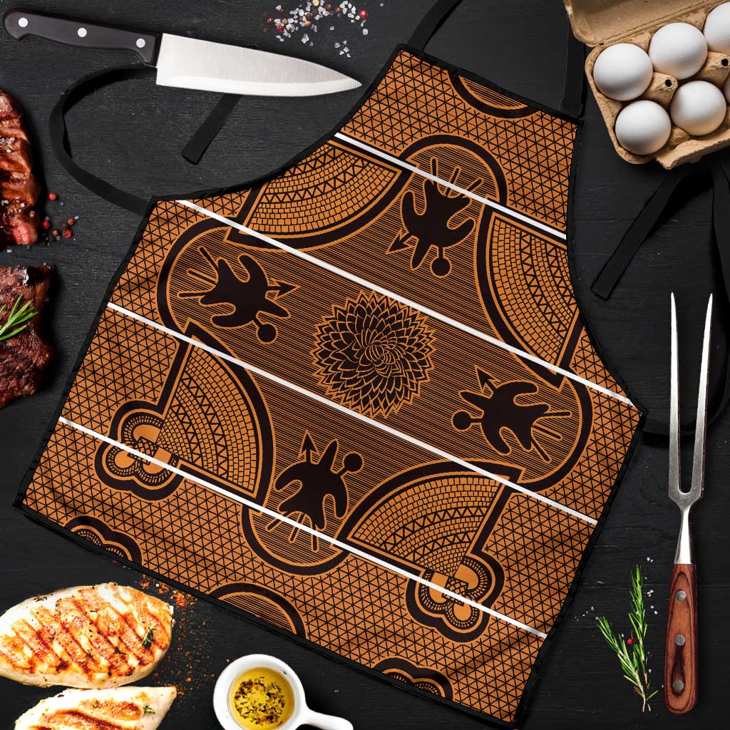 Lesotho Seanamarena Apron Basotho Traditional Blanket Style - Orange