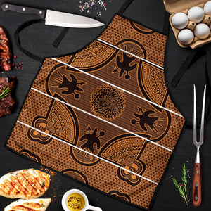 Lesotho Seanamarena Apron Basotho Traditional Blanket Style - Orange