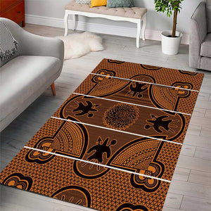 Basotho Blanket Area Rug Lesotho Seanamarena Heritage - Orange - African Pride