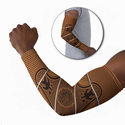 Lesotho Seanamarena Arm Sleeves Basotho Traditional Blanket Style - Orange