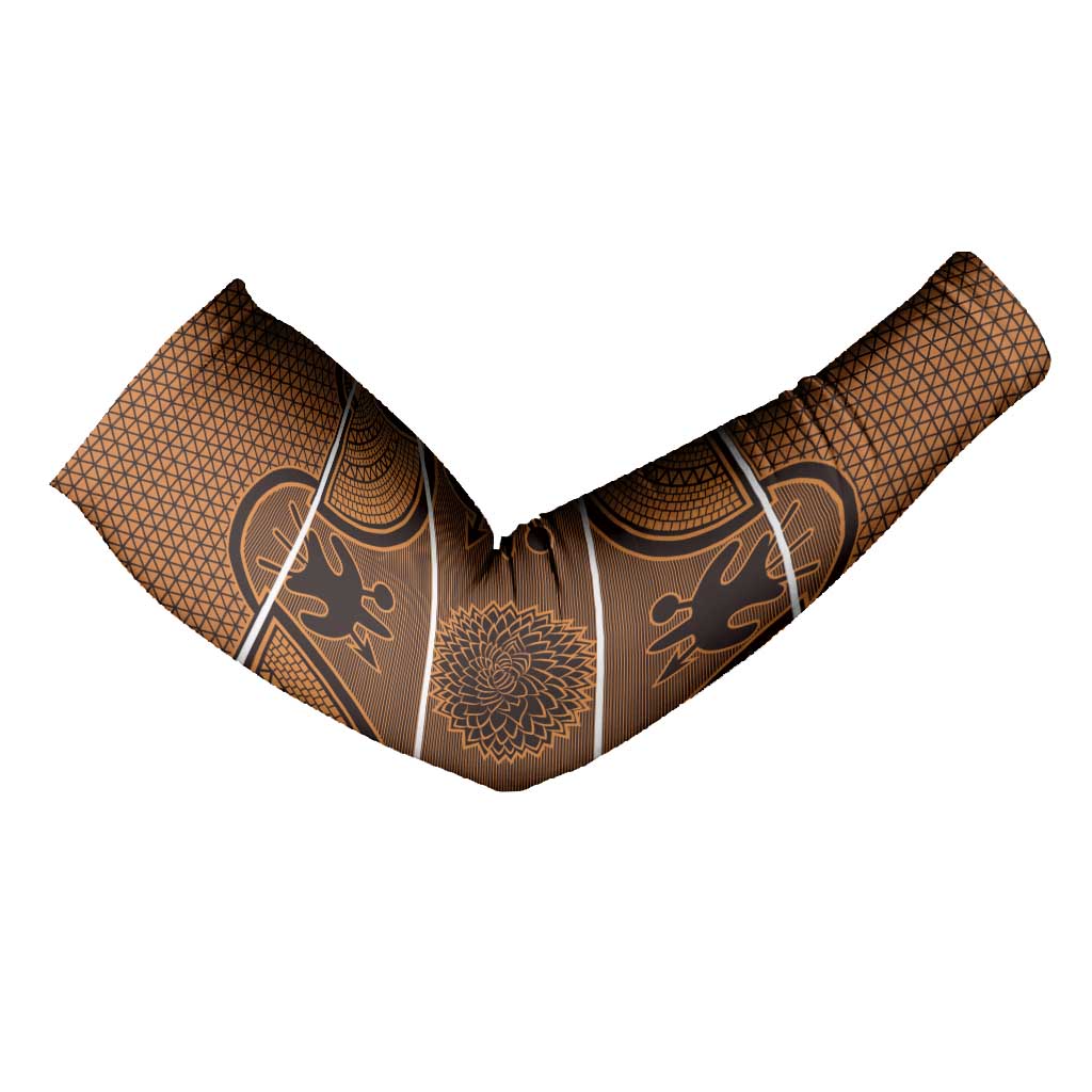 Lesotho Seanamarena Arm Sleeves Basotho Traditional Blanket Style - Orange