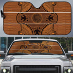 Lesotho Seanamarena Auto Sun Shade Basotho Traditional Blanket Style - Orange