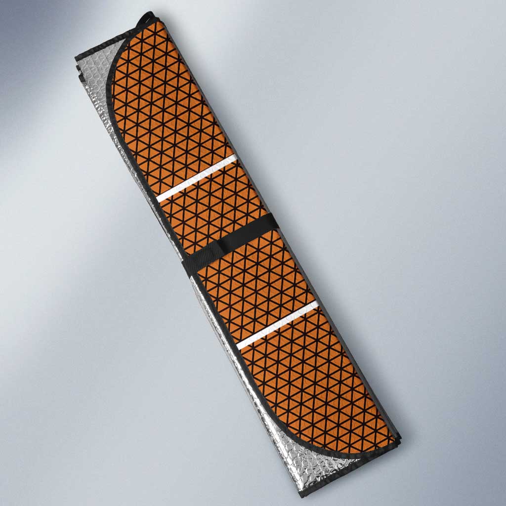 Lesotho Seanamarena Auto Sun Shade Basotho Traditional Blanket Style - Orange