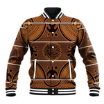 Basotho Blanket Baseball Jacket Lesotho Seanamarena Heritage - Orange - African Pride