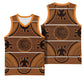 Basotho Blanket Basketball Jersey Lesotho Seanamarena Heritage - Orange LT15