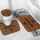 Lesotho Seanamarena Bathroom Set Basotho Traditional Blanket Style - Orange