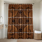 Lesotho Seanamarena Bathroom Set Basotho Traditional Blanket Style - Orange