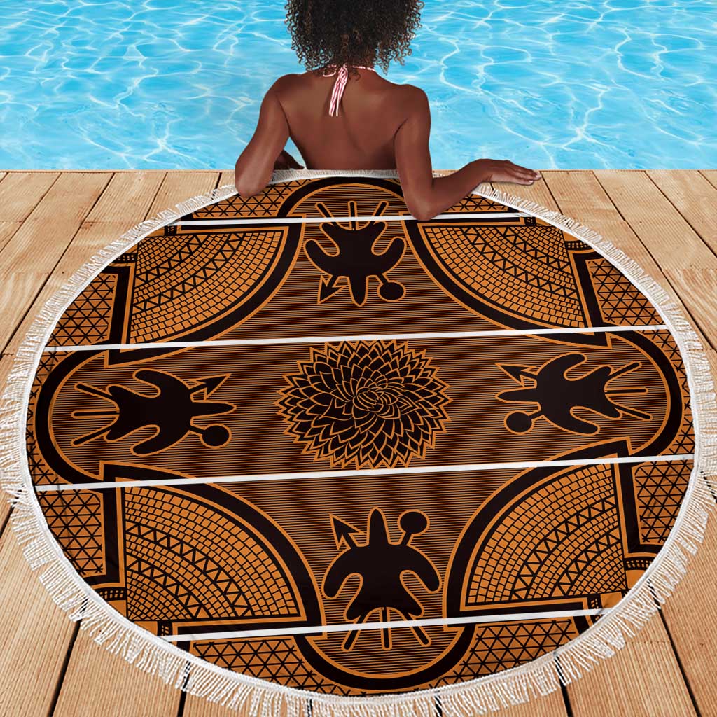 Basotho Blanket Beach Blanket Lesotho Seanamarena Heritage - Orange - African Pride