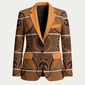 Lesotho Seanamarena Blazer Basotho Traditional Blanket Style - Orange