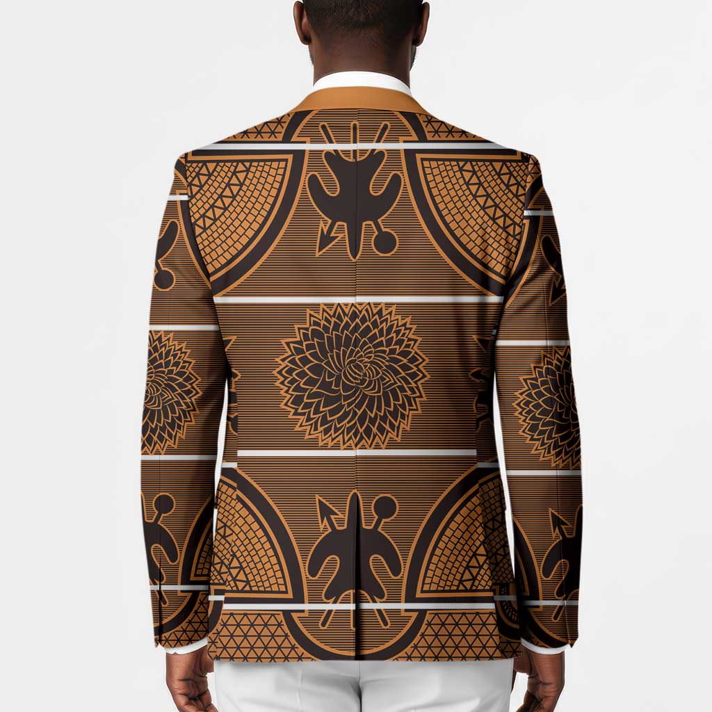 Lesotho Seanamarena Blazer Basotho Traditional Blanket Style - Orange