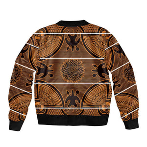 Basotho Blanket Bomber Jacket Lesotho Seanamarena Heritage - Orange - African Pride
