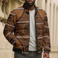 Lesotho Seanamarena Bomber Puffer Jacket Basotho Traditional Blanket Style - Orange
